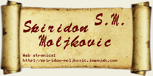 Spiridon Moljković vizit kartica